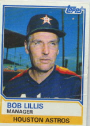 1983 Topps      066      Bob Lillis MG